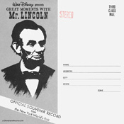STER-804 Great Moments With Mr. Lincoln (Official Souvenir Record)